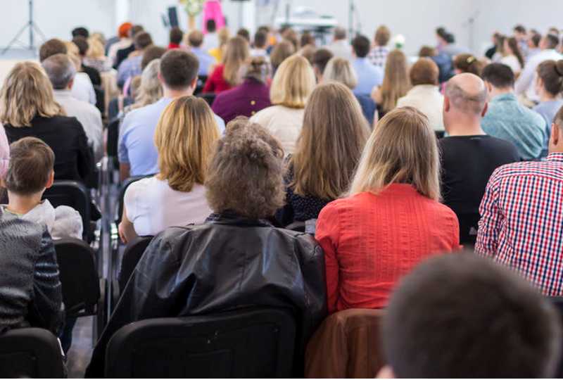 people at public hearing